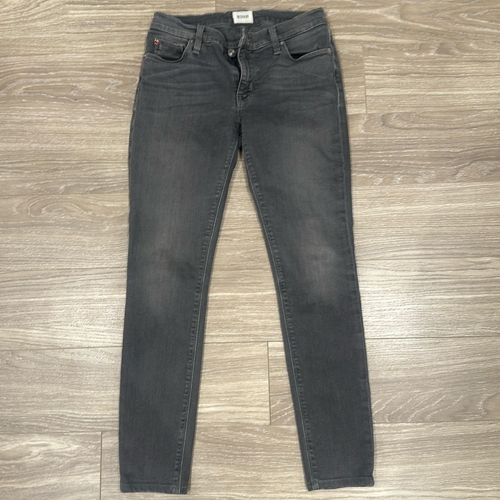 Hudson washed grey skinny jeans